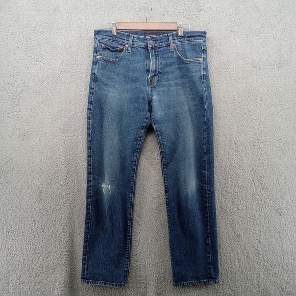 Lucky‎ Brand Jeans Mens 33x30 Blue 221 Straight Leg Preppy Classicore - Picture 1 of 13